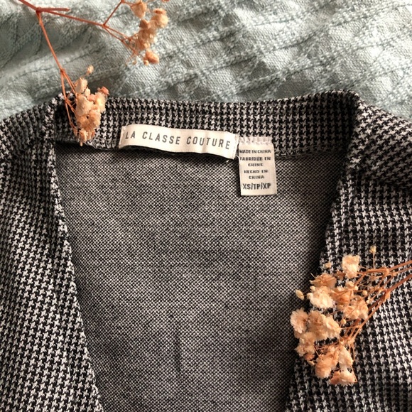 Midi houndstooth pattern cross over tie dress - Picture 4 of 4